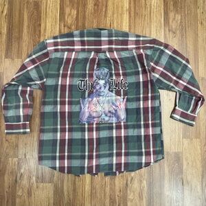 Tu PAC Thug Life Vintage Flannel Shirt XL-XXL